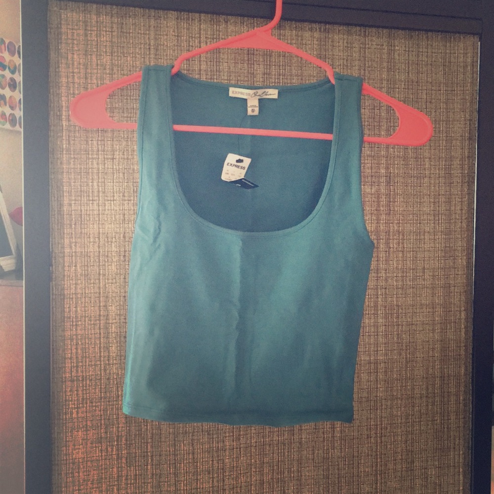 Teal Express Crop Top